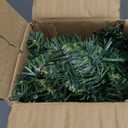 Pre-lit Artificial Mini Christmas Tree, 2ft Tipped Pine Artificial Christmas Tree, Includes 50 Led Warm Lights, Seasonal Indoor Home Decor with Decorative Burlap Base (Green)