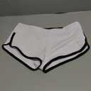 Women's Active Shorts Fitness Sports Yoga Booty Shorts for Running Gym Workout (White, S)