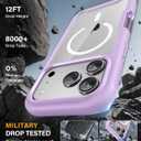 Magnetic for iPhone 17 Pro Max Case with Built-in Sensitive Screen Protector, Full-Body Dual Front& Back Protective Phone Case[Compatible with MagSafe] DropProof 17 ProMax Cover 6.9", Purple