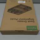 VyGrow Desk Drawer Organizer Tray, Metal Mesh Drawer Organizers Office, 6 Adjustable Compartment, Desk Organizer Tray for Home Office 12.87L x 8.73D x 1.96H inch, Black, 1PC Medium