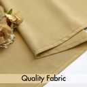 MIULEE Gold Privacy Sheer Curtains That Let Light in 72 Inches Long Non-See-Through Semi Sheer Curtain Light Filtering Window Curtains Drapes for Living Room Bedroom 2 Panels Set 52 X 72