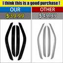 Tape-on Rain Guards for 2001-2007 Chevy Silverado/GMC Sierra 1500 Crew Cab, for 2001-2007 Silverado/Sierra 1500 Crew Cab AccessoriesSide Vent Visors Shades Window Deflectors for Silverado/Sierra
