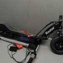 Razor E100 Glow Electric Scooter for Kids Age 8 and Up, LED Light-Up Deck, 8" Air-filled Front Tire, Up to 40 min Continuous Ride Time