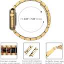 Wearlizer Tortoise Resin Compatible with Apple Watch Bands 38/40/41/42mm Womens, Wristbands Gold Stainless Steel Replacement Classic Strap Metal iWatch Series 11 10 9 8 7 6 5 4 3 SE/Ultra 3 2 1