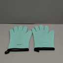 KITCHEN PERFECTION XL Silicone Smoker Oven Gloves-Extreme Heat Resistant BBQ Gloves-Handle Hot Food Right on Your Grill Fryer&Pit|Waterproof Grilling Cooking Baking Mitts|Superior Value Set+3 Bonuses (Mint)