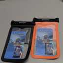 Rynapac [Up to 10" Large Waterproof Phone Pouch - 2 Pack IPX8 Waterproof Phone Case for iPhone 17 16 15 Pro Max Galaxy S26 Ultra, Touchscreen & Underwater Photography, Beach Cruise Travel Essentials