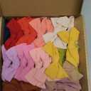 CLLOT 40 Pieces Girls Hair Bows Linen Fabric Bows Alligator Clips Hair Accessories for Little Girls Toddlers Kids and Teens