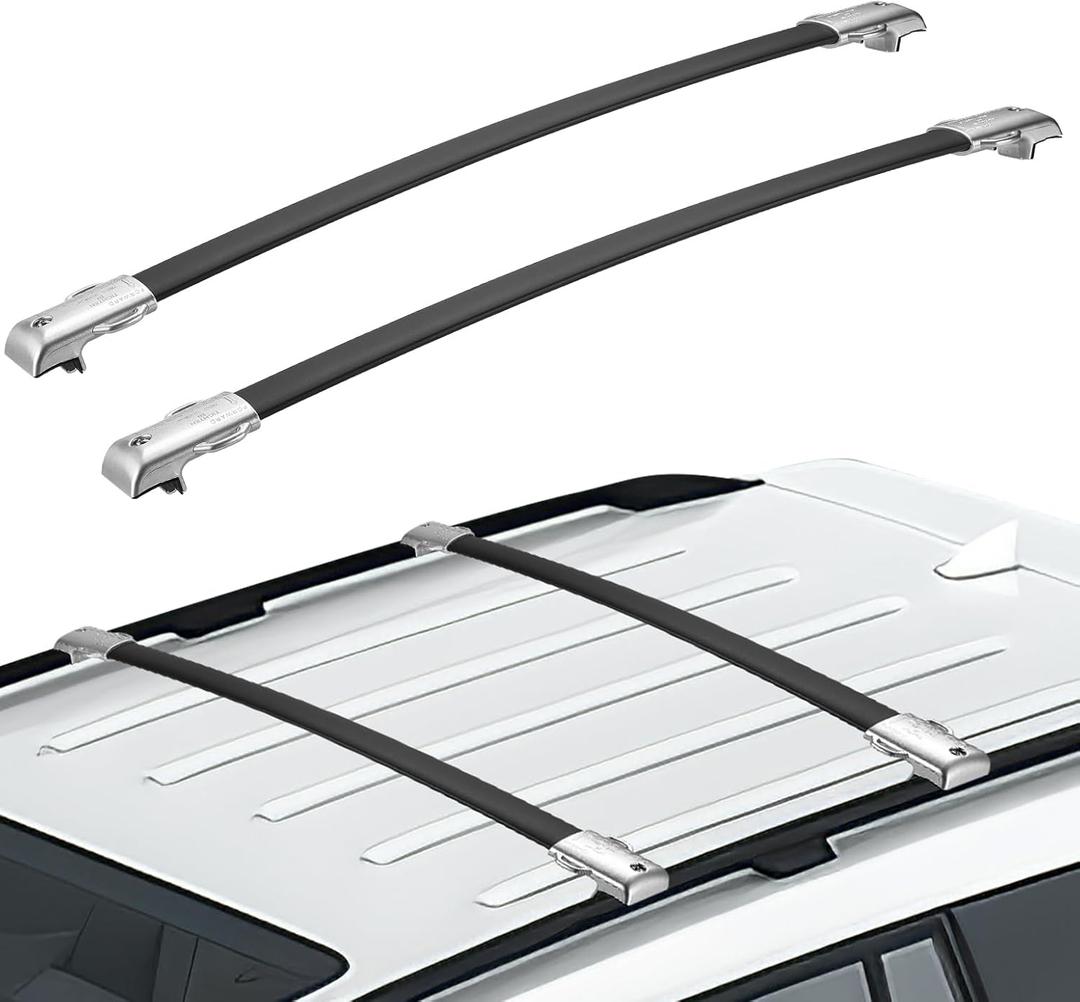 JOYTUTUS Roof Racks Cross Bars Compatible with GX460 2010-2023, Aluminum Roof Rail Cross Bars, Low Wind Noise Rooftop Cargo Carrier Crossbars