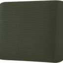 H.VERSAILTEX Super Stretch Individual Seat Cushion Covers Sofa Covers Couch Cushion Covers Slipcover Sets Thick Jacquard Textured Twill Fabric (1 Piece Chair Cushion Cover, Olive)