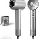 Hair Dryer, 160000 RPM High-Speed Ionic Blow Dryer with Magnetic Diffuser, Fast-Drying Hair Dryer for Women, 500M Negative Ions Frizz Control, Low-Noise Hairdryer for Home & Salon