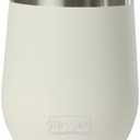 Sip + Sea Antigua 12oz Stainless Steel Wine Tumbler with Ceramic Lining & Lid  Stemless, Double-Wall Vacuum Insulated Drinkware (White Sand)