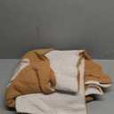 Soft Football Pattern Blanket Cozy Throw Blanket Perfect for Home Decor and Gift Giving, Rugby Sports Blanket Plush Bedding Created for Adults, Brown, 50"x60"