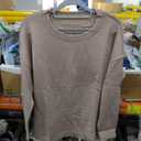 UNCLECAT Womens Oversized Sweater 2025 Fall Trendy Side Slit Crew Neck Long Sleeve Casual Tunic Sweaters, Size Small