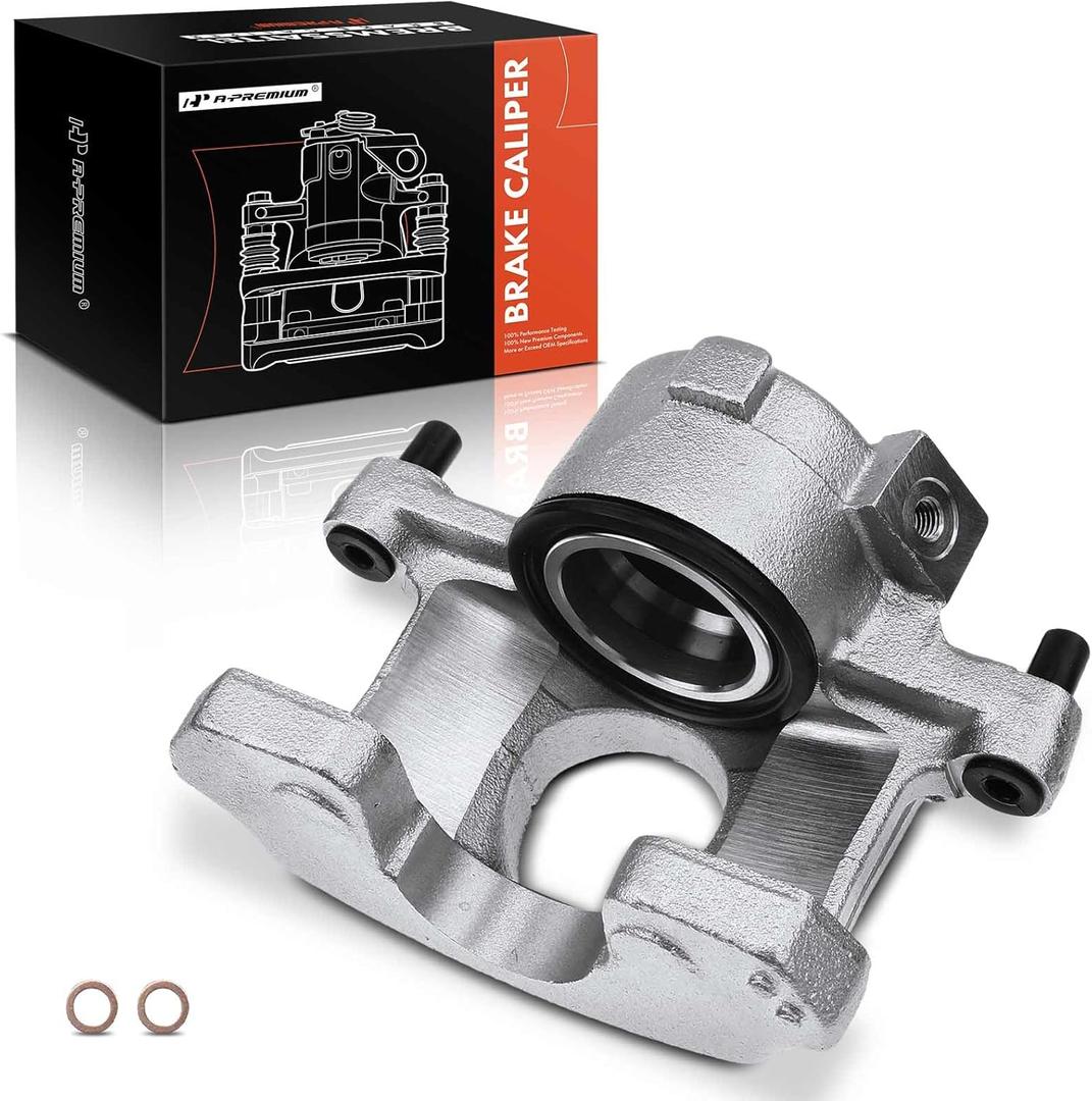 A-Premium Disc Brake Caliper Assembly Without Bracket Compatible with Select Ford Models - Mustang 1987-1993 5.0L, Thunderbird 1987-1988 2.3L - Front Left Driver Side