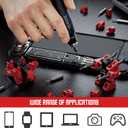 JAKEMY Precision Screwdriver Set - Playability DIY Screwdriver Repair Kit for Men, Magnetic Torx Screwdriver for Laptop, Computer, Macbook, iPhone, Watch, Eyeglasses (Red)