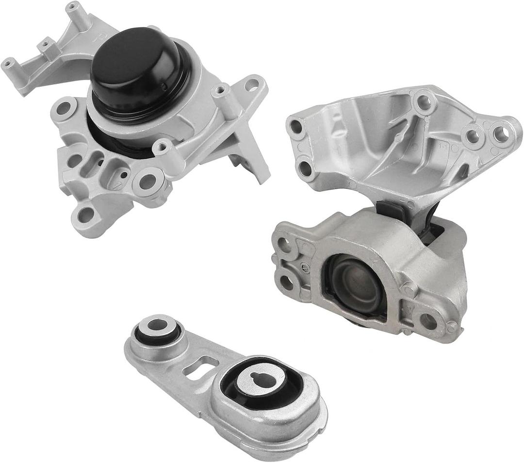 3PCS Engine Motor Transmission Mount Kit Replaces 11220-6RA0A, 11360-6LA0A