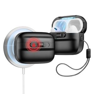 ESR for AirPods Pro Case (2023/2022/2019, 2nd/1st Gen), Compatible with Airpods Pro 2 (USB-C/Lightning Cable), MagSafe Ready, Magnetic Lid Lock, Full Drop Protection Cover with Lanyard, Black