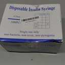31G 0.5cc 1/4 Inch (6mm) Syringe with Needle, Individually Wrapped, Pack of 100