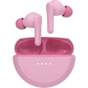 Belkin SoundForm Nano 2 Bluetooth Earbuds for Kids with Built-in Microphone, 28H Battery Life, Safe 85dB Volume, IPX5 Water Resistance - Kids Bluetooth Earbuds for iPhone, iPad, Galaxy, & More - Pink