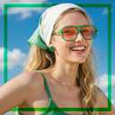 Retro Aviator Sunglasses for Women Men - 70s Trendy Square Vintage Shade Sun Glasses UV Protection