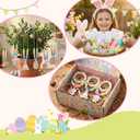 Bafeil 24 Set Easter Crafts Bead Necklace Making Kit for Kids - DIY Make Your Own Bunny Necklace for Arts and Crafts Project, Classroom Activities Gifts, Party Favors & Easter Basket Stuffers