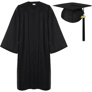 Newrara Graduation Gown Cap Tassel Set ,Medium 48(5'3"-5'5")