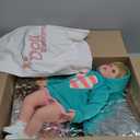 Realistic Reborn Toddlers Dolls Girls Blond Hair Look Real Soft Vinyl Toddler Dolls Silicone 24 Inches with Clothes