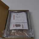 Youeon Pull Out Trash Can Under Cabinet, Adjustable Stainless Steel Under Sink Trash Can Pull Out, Slide Out Garbage Shelf, Fit for 7-11 Gallon Trash Can(Not Included)