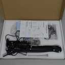 KIRKAS 12X & 30X Magnifying Glass with Light and Clamp, Extra-long Arm Magnifying Lamp Overhead Knob for Workbench Craft Repair Sewing, LED Lighted Magnifier Real Glass Lens Stepless Dimming and Color