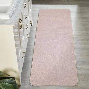Bath Mat,Ultra Thin Bathroom Runner Rugs,Large Bath Mats for Bathroom,Quick Dry,Non-Slip,Machine Washable,Low Pile,Bath Rug,Shower Outside,Sink,Home Decor Accessories.Beige,1'5"x4'11"17x59inch