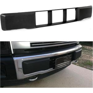 ECOTRIC Lower Grille Compatible With 2015-2017 Ford F-150 F150 Front Bumper Lower Grille Trim Panel Black Replacement for FL3Z-17E810-CA (Normal)