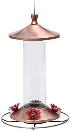WOODSTREAM Perky-Pet Hummingbird 12 oz. Copper/Glass Nectar Feeder 4 Ports