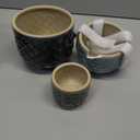 Decorative Stoneware Owl Containers