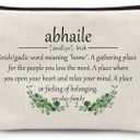 huester Irish Gifts for Women Makeup Bag, Gift for Family Members Cosmetic Bag for Women, Ireland Gifts, Abhaile Irish Family Toiletry Bags Travel Zipper Makeup Pouch (Home)