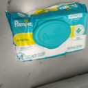 Pampers Sensitive Baby Wipes, Water Based, Clinically Proven, Hypoallergenic, and Unscented for Babies, 1008 Wipes Total (18 Flip-Top Packs)