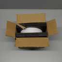 Ceramic 6.1inch Non-Slip Dog Food and Water Bowl for Small & Medium Breed Dogs,Pet Bowl for Replacement, Protects Cervical Spine (White)