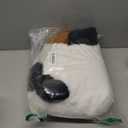 PEACH CAT Fat Calico Cat Plush Cute Kitten Stuffed Animal Soft Plushies Toy Pillow Gifts for Kids White 11.8"