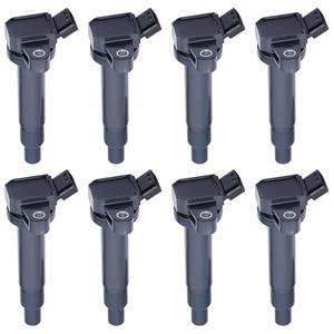 YOMALL 8PCS UF230 Ignition Coils Ignition Coil Pack Fits for 2000-2009 Tundra, 2003-2009 4Runner, 2001-2009 Sequoia, 1998-2007 LX470, 2002-2010 SC430 4.3L 4.7L, Coil Pack Aftermarket Parts