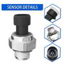 12677836 Oil Pressure Sensor and Socket for Chevy Silverado 1500 2500 3500 Express Corvette Suburban Avalanche Impala Tahoe Trailblazer& GMC Sierra Savana Yukon Envoy&Cadillac CTS,Escalade D1846A