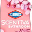 Clorox Scentiva Bathroom Toilet Cleaning Gel, Cherry Blossom and Peach, 24 Fluid Ounces