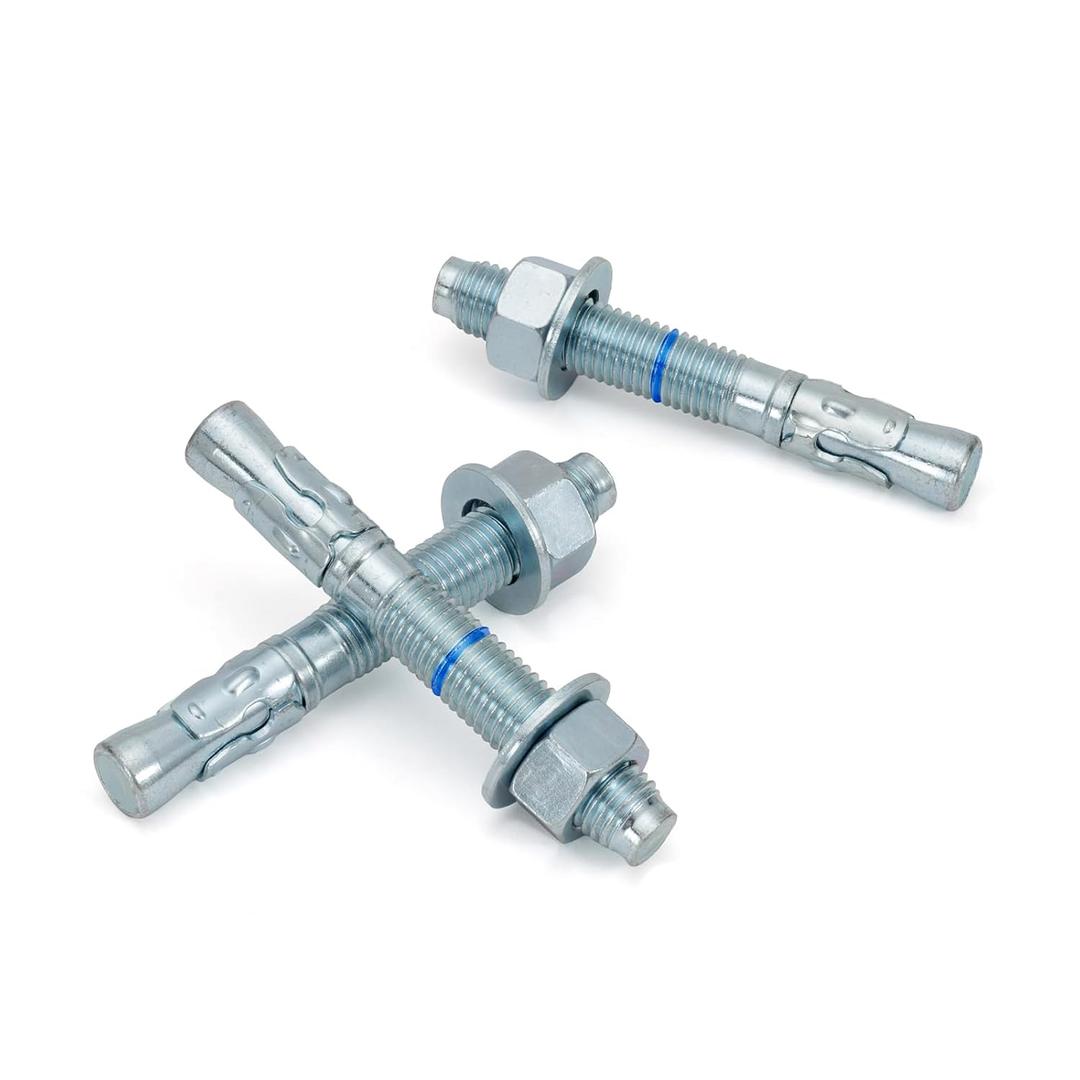 3/4" x 5-1/2" Concrete Anchors (10 Pack) 3/4 inch Wedge Anchors Bolts Zinc Plated