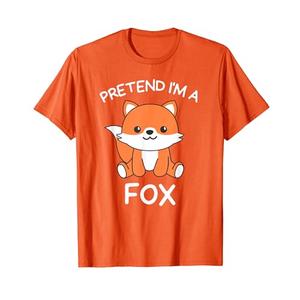 Pretend I'm A Fox Halloween Costume T-Shirt Size M