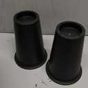 8 Pack 8 INCH Round Bed Riser/Furniture Lift Bed/Bed risers/Furniture Lifter/Table risers/Frame Risers Create Under Bed Storage Heavy Duty for Furniture Height Adjustment Round Black (8 Pack, 8 Inch)