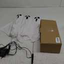 3-Pack Ghost Solar Powered Halloween Decorations Outdoor, Auto On/Off, Solar Halloween Lights for Garden Pathway Porch Yard Walkway Lawn Party Decor, 8 Modes & Waterproof Outdoor Halloween Decorations