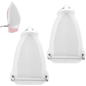 2pcs Iron Covers, 0.04 Inch/ 1mm Thickness Teflon Iron Shoe Protector Anti-Slip Design Anti-Scorch Base Protect Clothes for Home Tailor Shop