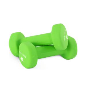 Yes4All Neoprene Coated Dumbbell Hand Weight Sets of 2 - Multiple Weight Options with 15 Colors, Anti-roll, Anti-Slip, Hexagon Shape