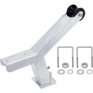 Boat Trailer Winch Stand with Roller Compatible with 3" W X 4" H Boat Trailer DrawbarAdjustable Height Winch Post Mounts, Galvanized Steel