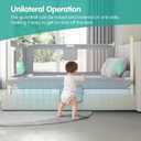 Bed Rails for ToddlersToddler Bed RailsBed Rail for Baby - Adjustable Height Bed Guard with Child Safety Lock, Universal Fit for King/Full/Twin Beds (Grey, 1 Side 78.7Inch)