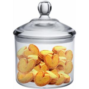 Cookie Jar, Candy Dish with Lid, Clear Acrylic Airtight Jar for Nuts, Cookies, Candy, Chocolate, 40 OZ