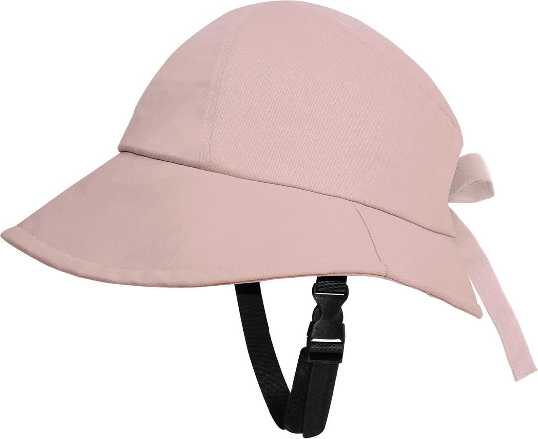 Women Cycling Helmet for Sun Hat with Bike Helmet Fashion Breathable Sunscreen Head Protection Bicycle Helmet Hats (One Size, Pink)